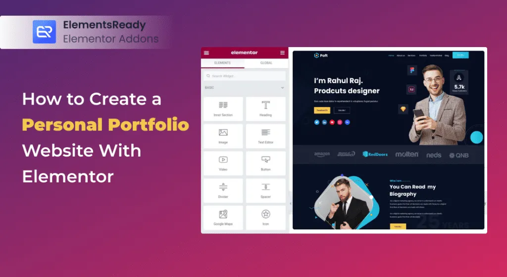 How To Create A Personal Portfolio Website With Elementor Elementsready How To Create A Personal Portfolio Website With Elementor Elementsready