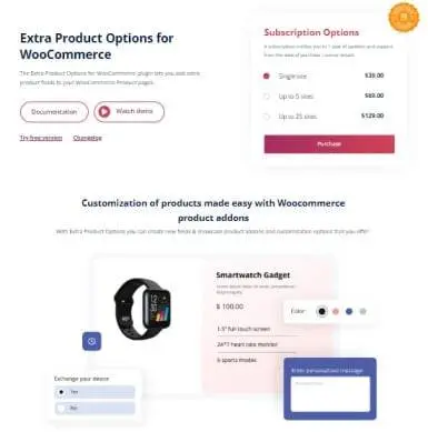 Extra Product Options for WooCommerce